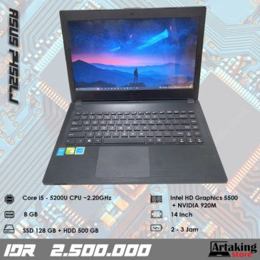 Asus P452LJ – Core i5 – Gen 5 th – Sudah SSD