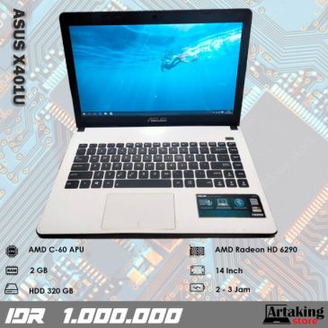 Asus X401U – AMD C-60 – Normal Siap Pakai