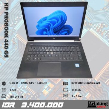 HP ProBook 440 G5 – Core i5 – Gen 8 th – SSD 256 GB