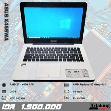 Asus X455WA – AMD E1 – Normal Semua Siap Pakai