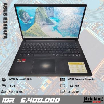 Asus E1504FA – Ryzen 5 – Ram 8 GB – SSD 512 GB