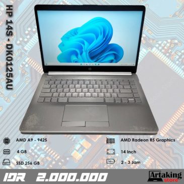 Hp 14s – dk0125AU – AMD A9 – Ram 4 GB – SSD 256 GB