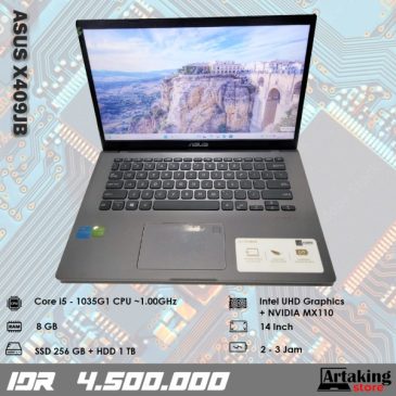 Asus X409JB – Core i3 – Gen 10 th – Ram 8 GB – SSD 256 GB