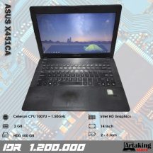 Asus X451CA – Celeron 1007U – Normal Semua Siap Pakai