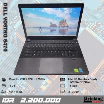 Dell Vostro 5470 – Core i5 – Ram 8 GB – Sudah SSD