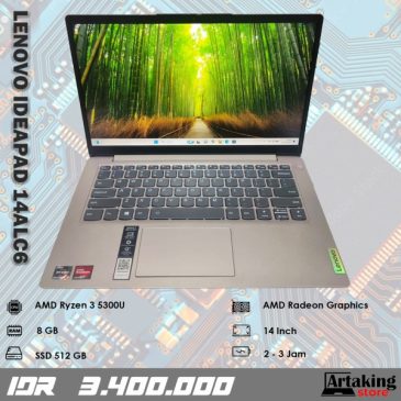 Lenovo Ideapad 3 14ALC6 – Ryzen 3 – Ram 8 GB – SSD 512 GB