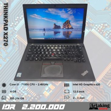 Lenovo Thinkpad X270 – Core i3 – Gen 7 th – SSD 256 GB | WA 0857