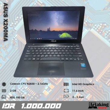 Asus X200MA – Celeron N2830 – Normal Semua Siap Pakai