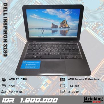 Dell Inspiron 3180 – AMD A9 – Ram 4 GB – Sudah SSD