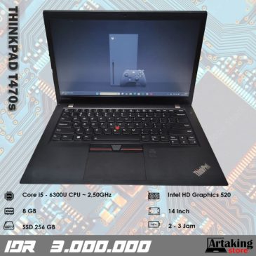 Lenovo Thinkpad T470s – Core i5 – Ram 8 GB – SSD 256 GB