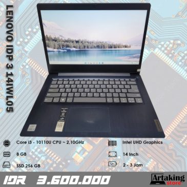 Lenovo Ideapad 3 14IWL05 – Core i3 – Gen 10 th – SSD 256 GB