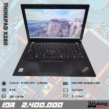 Lenovo Thinkpad X280 – Core i3 – Gen 8 th – Sudah SSD