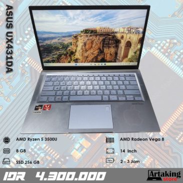 Asus UX431DA – Ryzen 5 – Ram 8 GB – SSD 256 GB