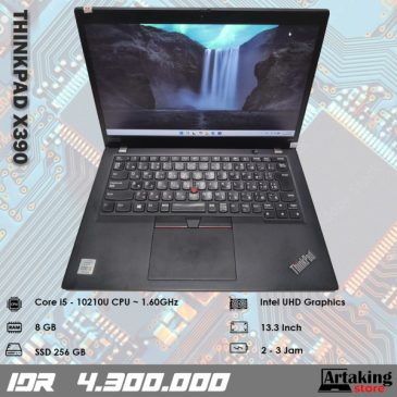 Lenovo Thinkpad X390 – Core i5 – Gen 10 th – Ram 8 GB – SSD 256 GB